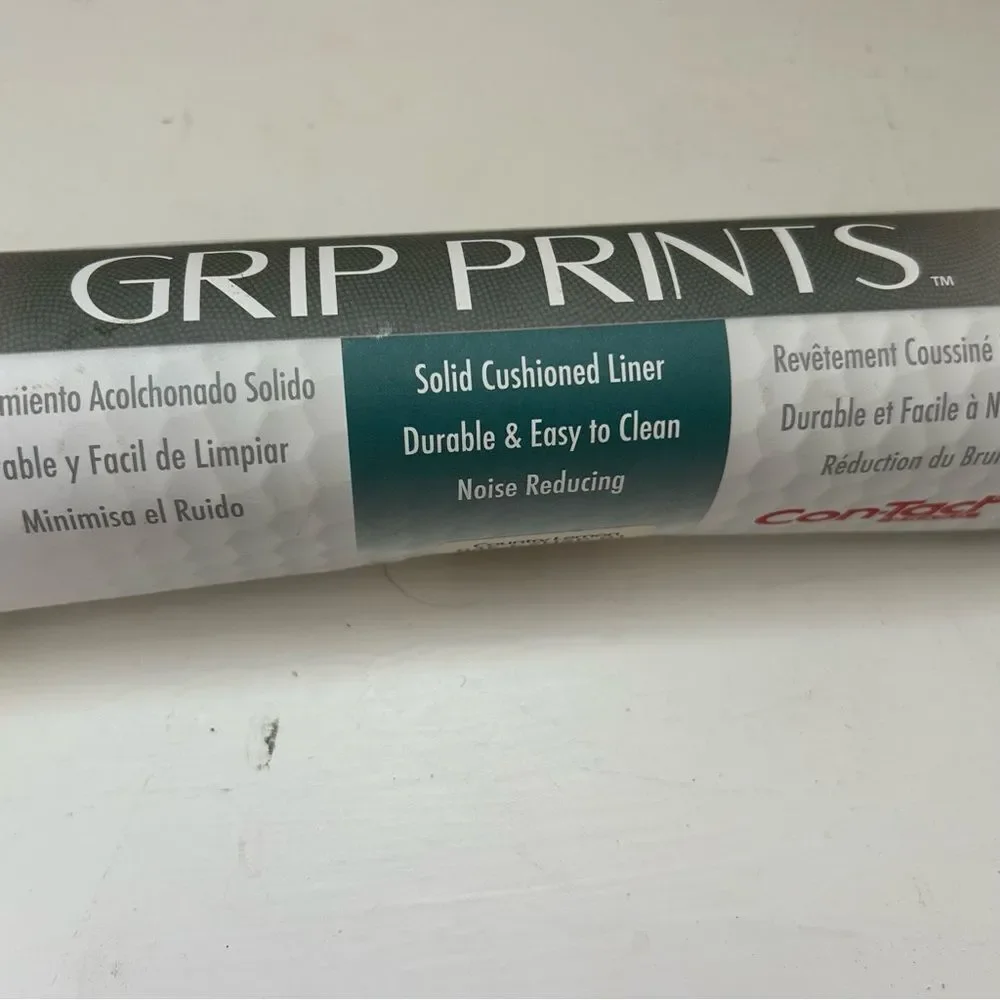 Con-Tact Brand Grip Prints Lemon Non-Adhesive Shelf & Drawer Liner New Vintage